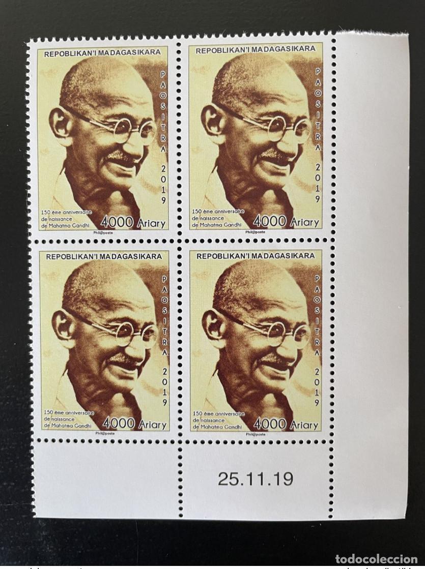 Stamps: Madagascar 2019/2020 Mi. 2717 Bloque 4 fecha 150 aniversario Mahatma Gandhi