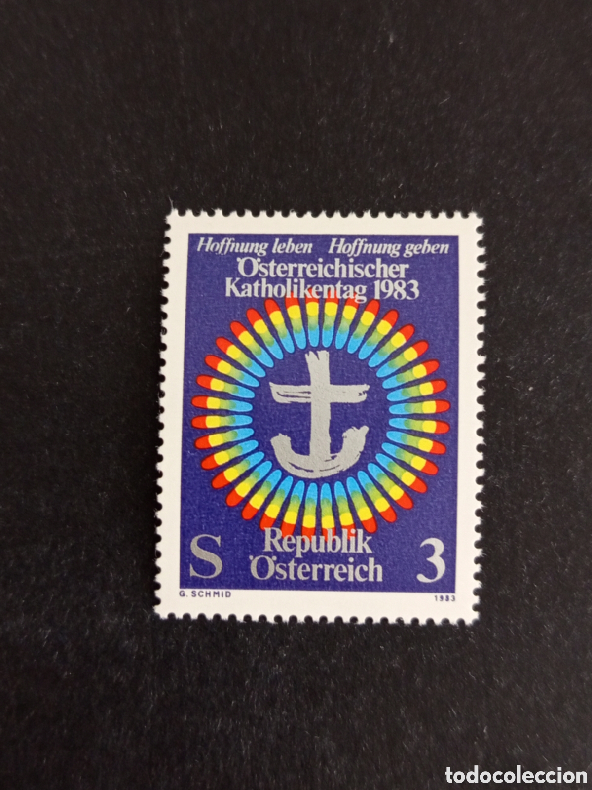 Sellos: AUSTRIA, 1983. D&iacute;a de los Cat&oacute;licos en Austria. Yvert 1579. Pedido m&iacute;nimo 3 &euro;. Ver fotos.