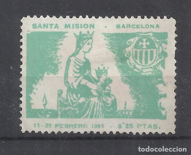 Sellos: santa mision 1951 barcelona 25 CTS nuevo*