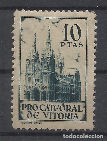 Sellos: PRO CATEDRAL DE VITORIA 10 PTAS nuevo** imprenta Heraclio FOURNIER