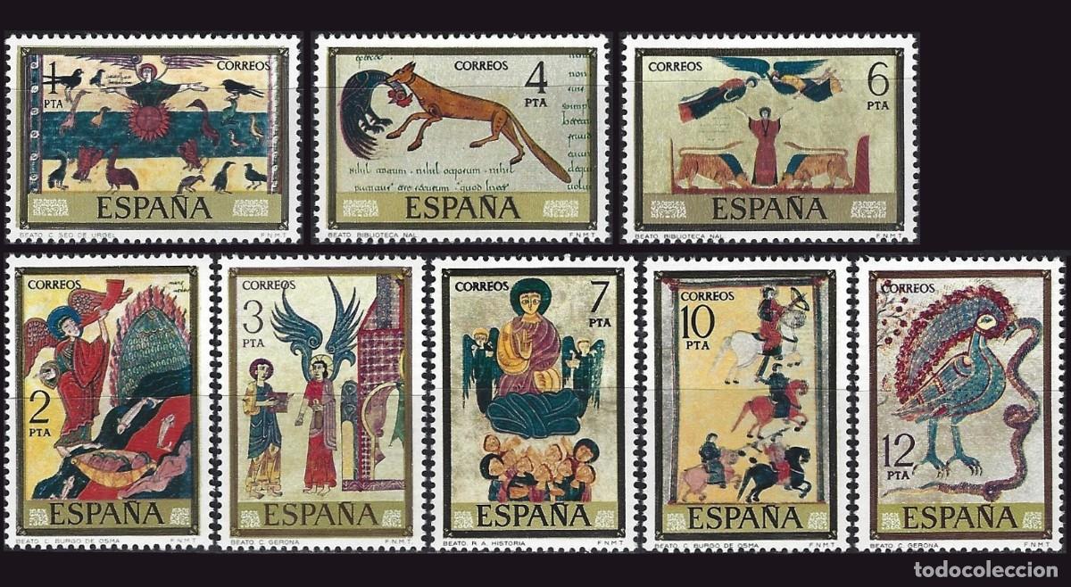 Sellos: 8v Espa&ntilde;a, 1975 | C&oacute;dices / Beatos | Ed: 2284/91, Yv: 1930/7, Mi: 2177/84, SG: 2329/36 MNH **