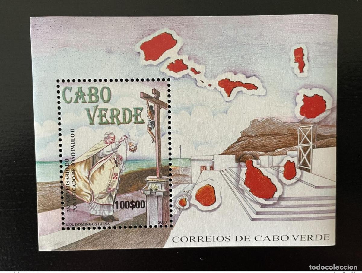 Sellos: Cabo Verde 2003 Mi. Bl. 38 Papa Juan Pablo II