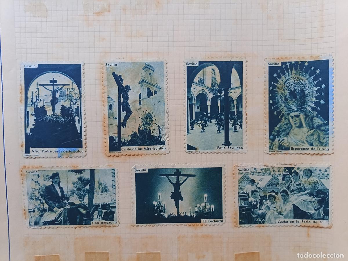 Sellos: Sevilla: 7 vi&ntilde;etas antiguas