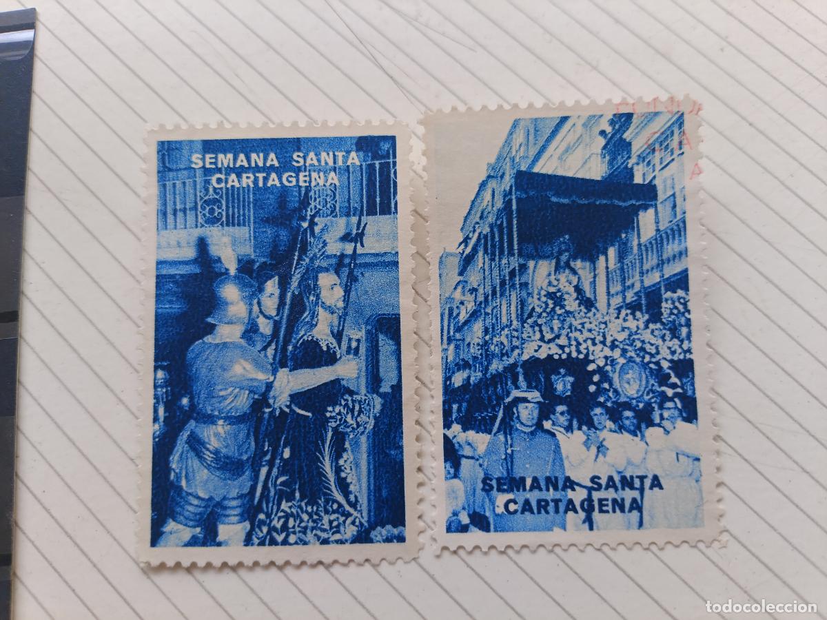Sellos: 2 VI&Ntilde;ETAS DE LA SEMANA SANTA DE CARTAGENA