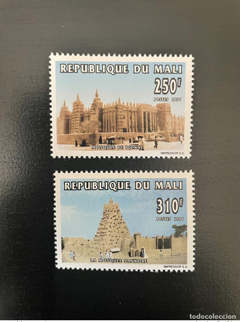 Briefmarken: Mal&iacute; 1996 Mi. 1505 - 1506 Mezquita Religi&oacute;n Sankor&eacute; Djenn&eacute; Islam MNH**