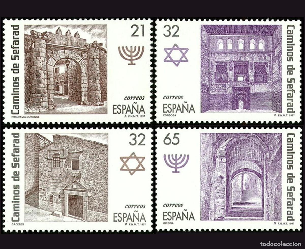 Sellos: 4v Espa&ntilde;a, 1997 | Jewish cultural heritage | Ed: 3520/3, Yv: 3095/8, Mi: 3361/4 MNH **