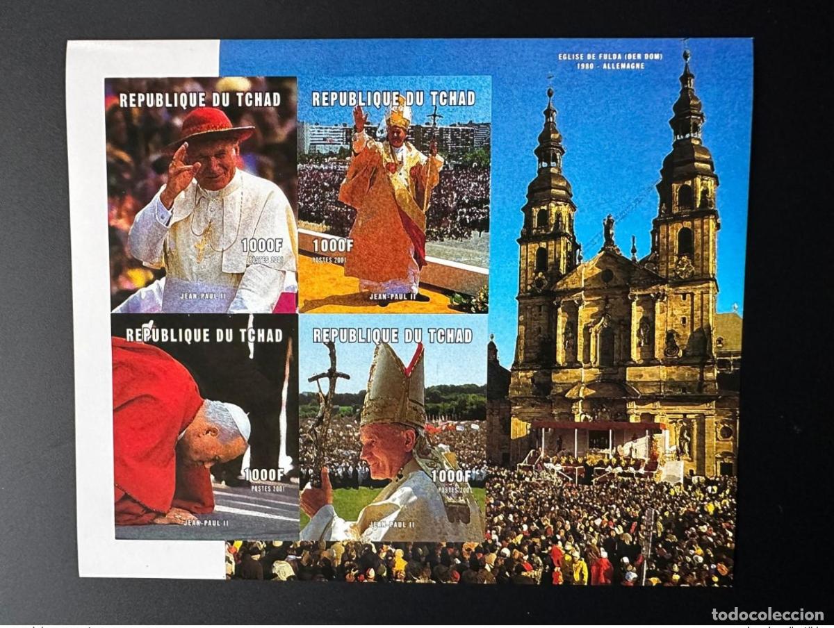Sellos: Chad 2001 Mi. 2248 - 2251 a. C. ND Imperf Papa Juan Pablo II