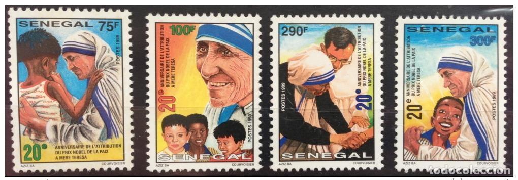 Sellos: Senegal 1999 Madre Teresa Premio Nobel de la Paz