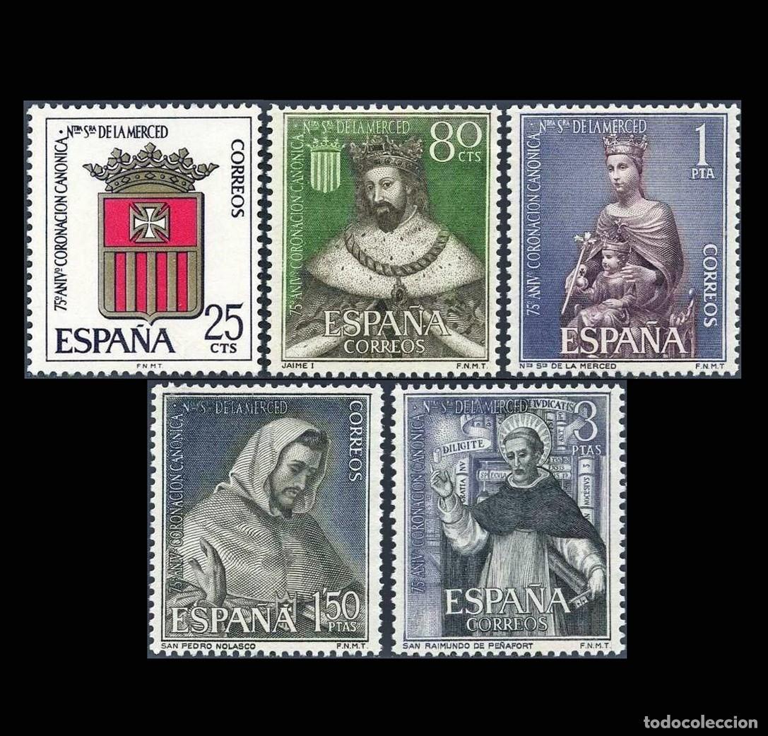 Sellos: Espa&ntilde;a 1963 | 75&ordm; Ntra. Sra. de la Merced | Ed 1521/5 - Yv 1190/4 - Mi 1413/7 MNH **