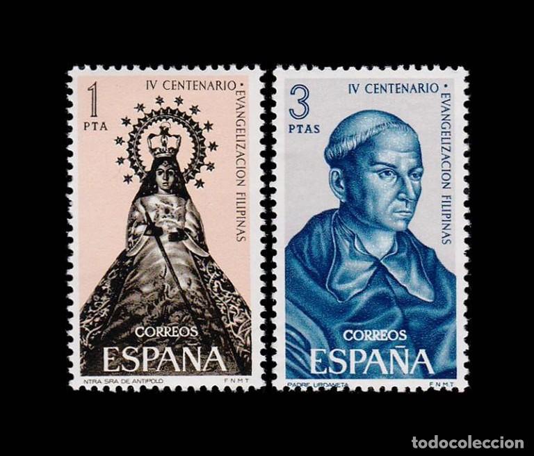 Sellos: Espa&ntilde;a 1965 | Evangelizaci&oacute;n de Filipinas | Ed 1693/4 - Yv 1355/6 - Mi 1587/8 MNH **