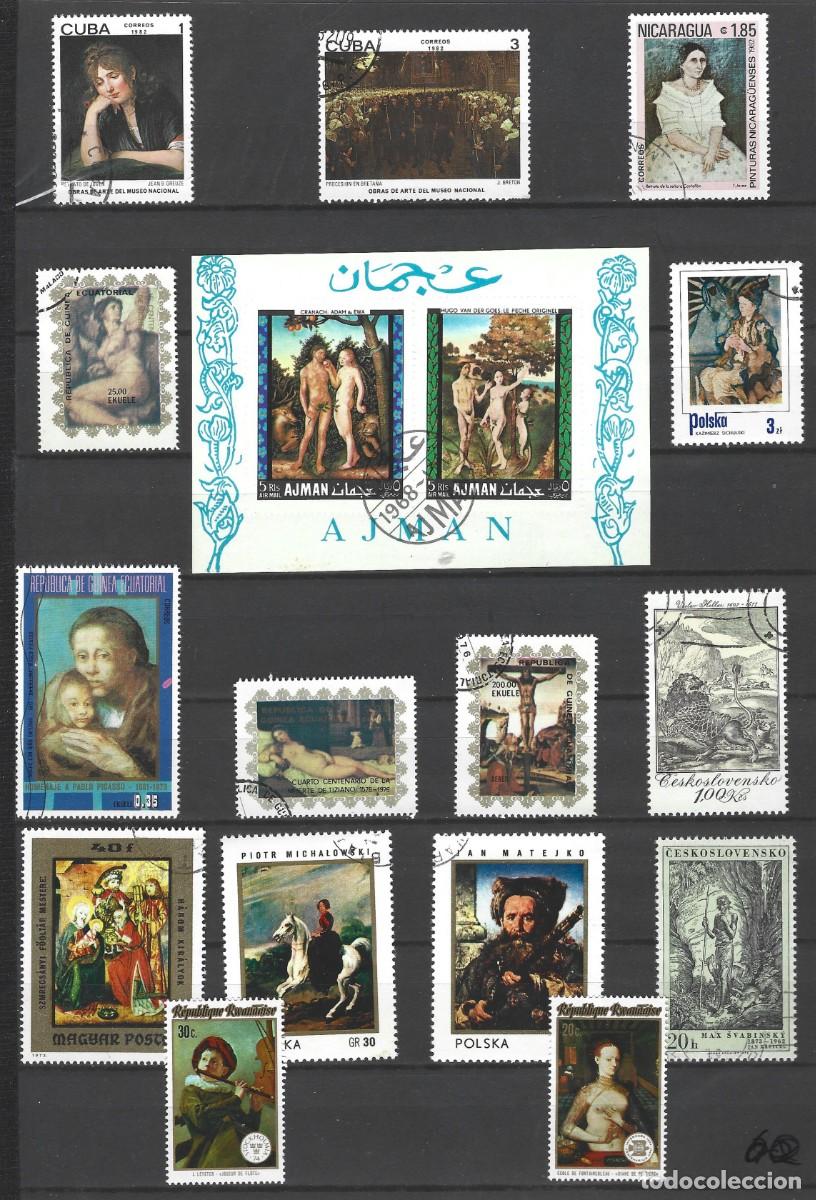 Sellos: DIFERENTES PA&Iacute;SES - LOTE 15 + 1 BLOQUE SELLOS CON TEM&Aacute;TICA RELIGIOSA - USADOS