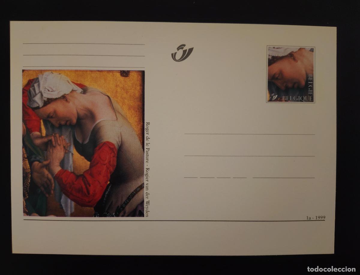 Sellos: B&eacute;lgica 1999 completo postal Rogier van der Weyden de le Pasture