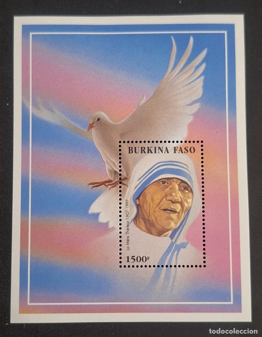 Briefmarken: Burkina Faso 1997 Mi. Bl. 172 Madre Teresa paloma paz Nobel