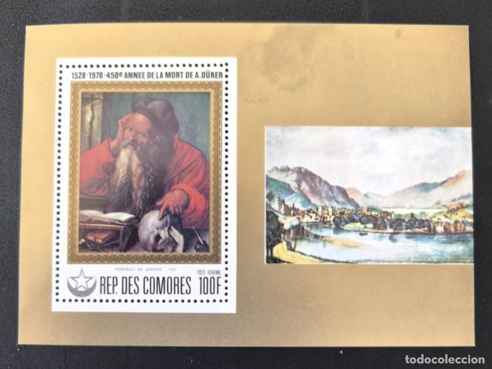 Sellos: Comoras 1978 Mi. Bl. 171 Albrecht D&uuml;rer pintura San Jer&oacute;nimo