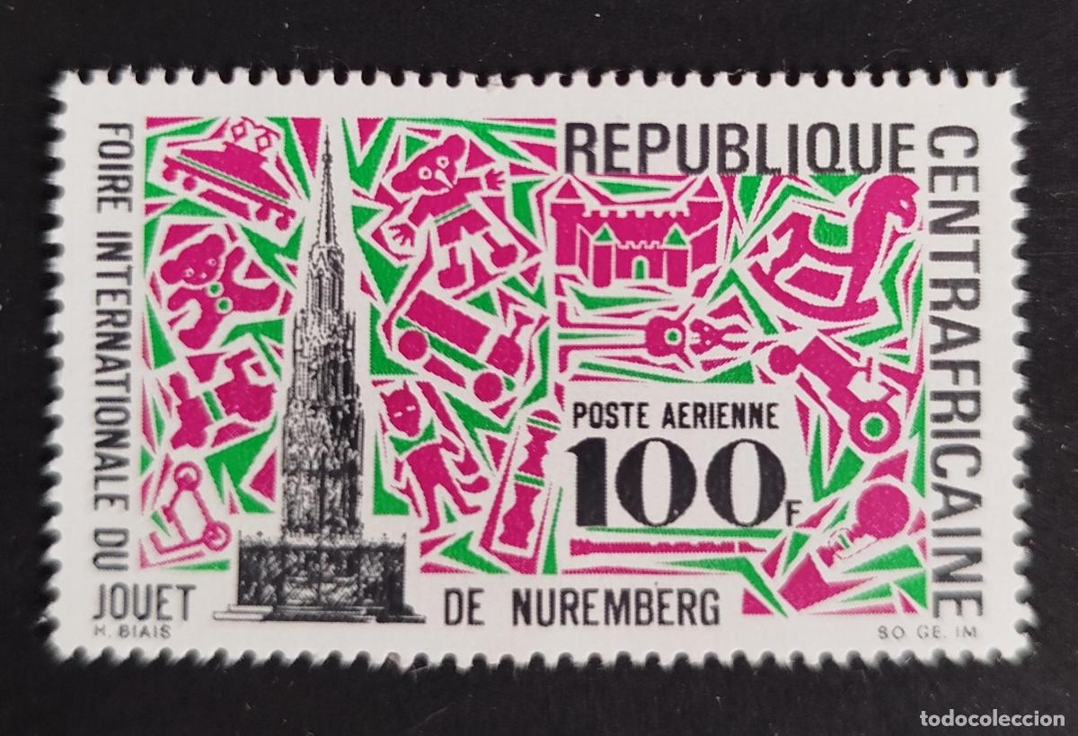Sellos: Centro&aacute;frica 1969 Mi. 196 Feria Internacional del Juguete Nuremberg