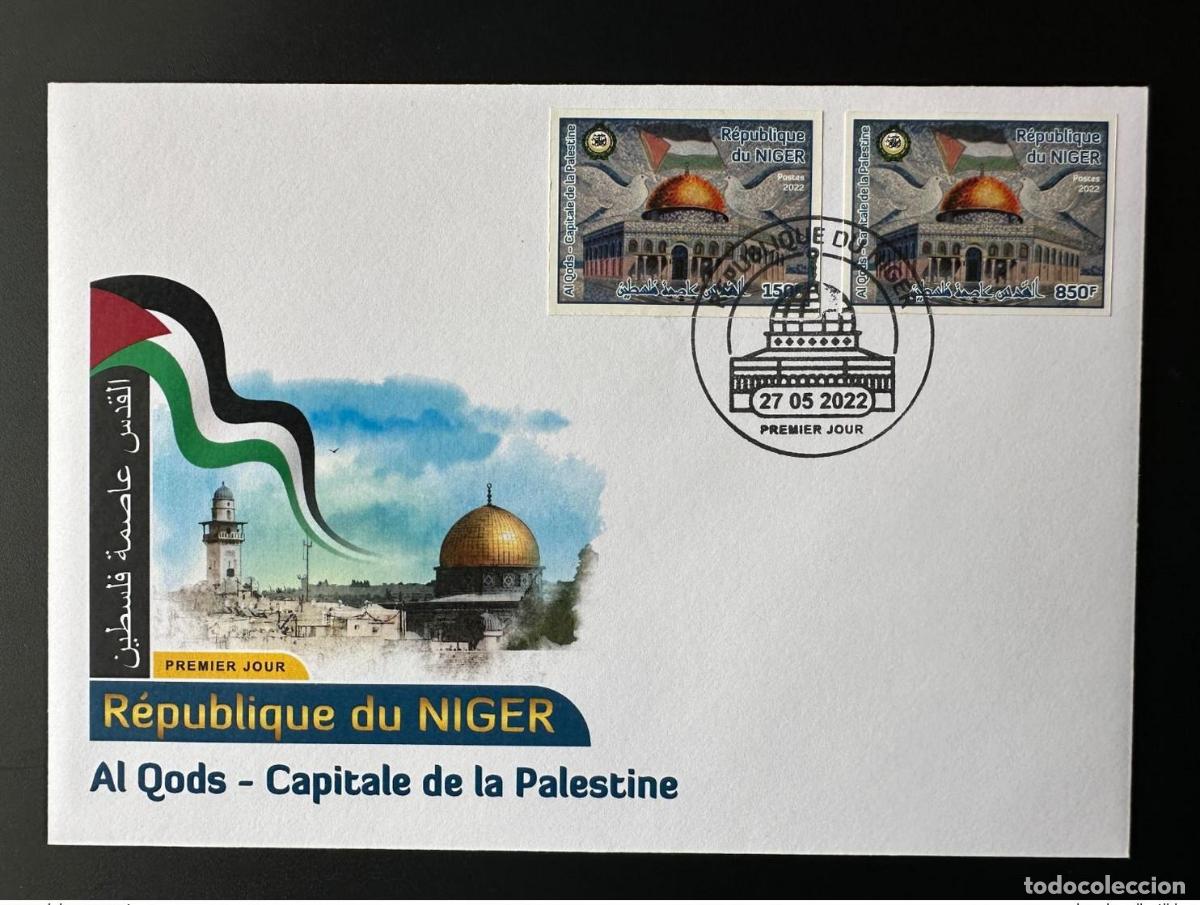 Sellos: N&iacute;ger de mayo 2022? ND 150F y 850F FDC emiten conjuntamente Al Quds la capital Palestina