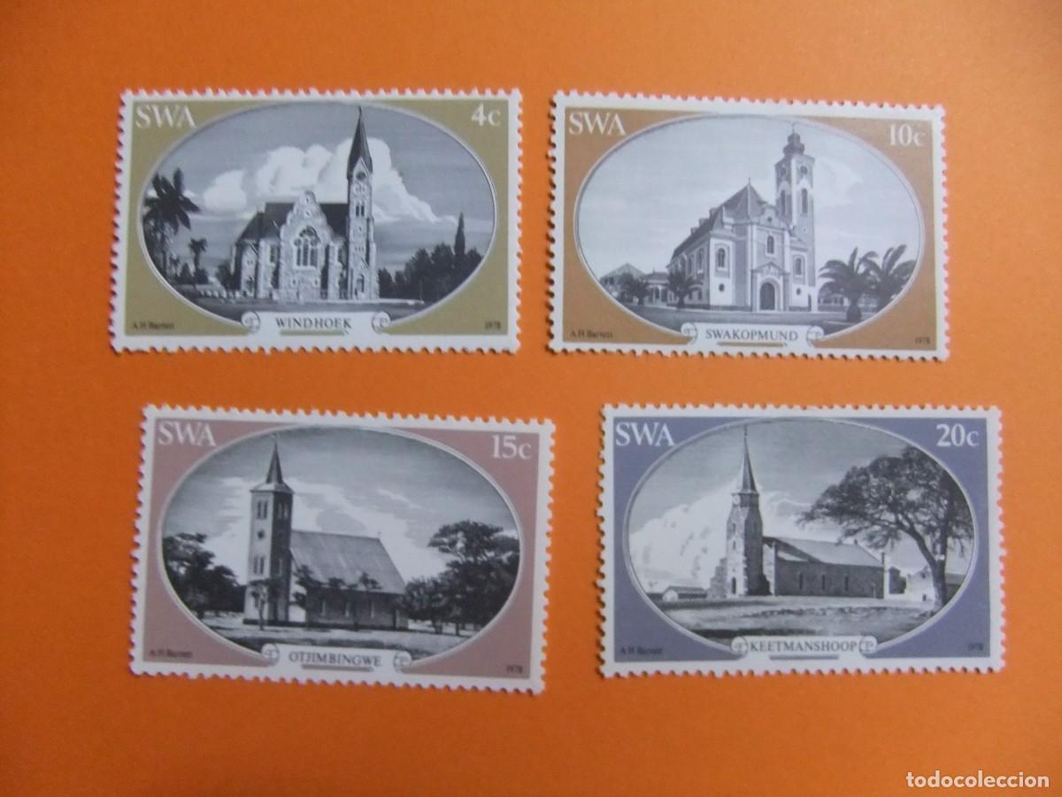 Sellos: 48 SWA SUIDWES AFRIKA - SOUTH WEST AFRICA 1978 / IGLESIAS / YVERT 393 / 396 MNH