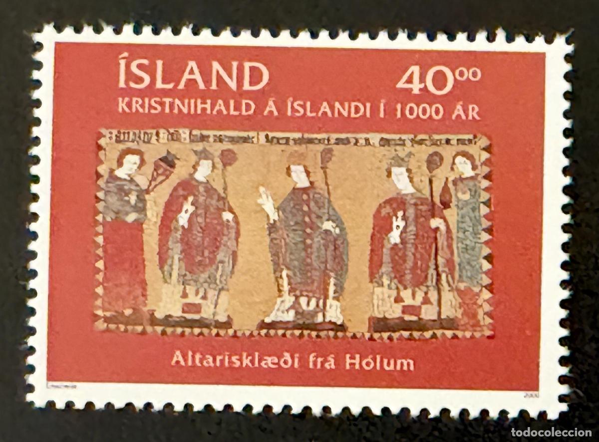 Sellos: Islandia 2000 Mi. 941 emisi&oacute;n conjunta cristianismo milenario H&oacute;lar