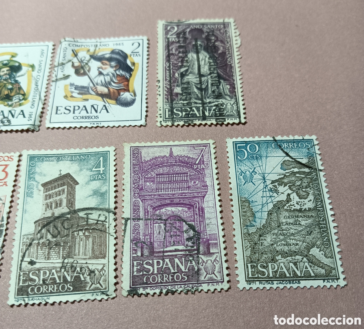 Sellos: Sellos A&ntilde;o Santo Compostelano. - Foto 4