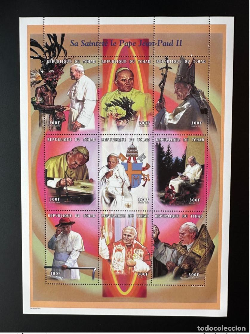 Selos: Chad 1998 Mi. 1797 - 1805 M/S Klb Papa Juan Pablo II