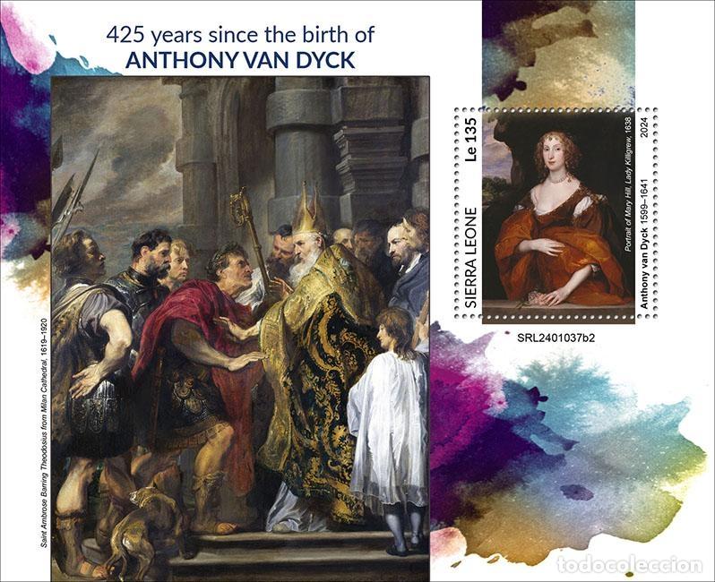 Sellos: Sierra Leona 2024 Mi. Bl. 3179 bloque Antoine van Dyck pintura