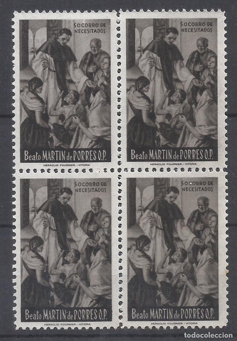 Sellos: BEATO SAN MARTIN DE PORRES SOCORRO DE NECESITADOS nuevo** BLOQUE D 4
