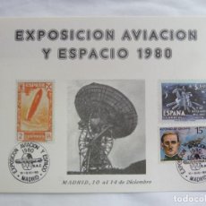 Sellos: EXPOSICIÓN AVIACIÓN Y ESPACIO 1980. MADRID. Lote 273611253