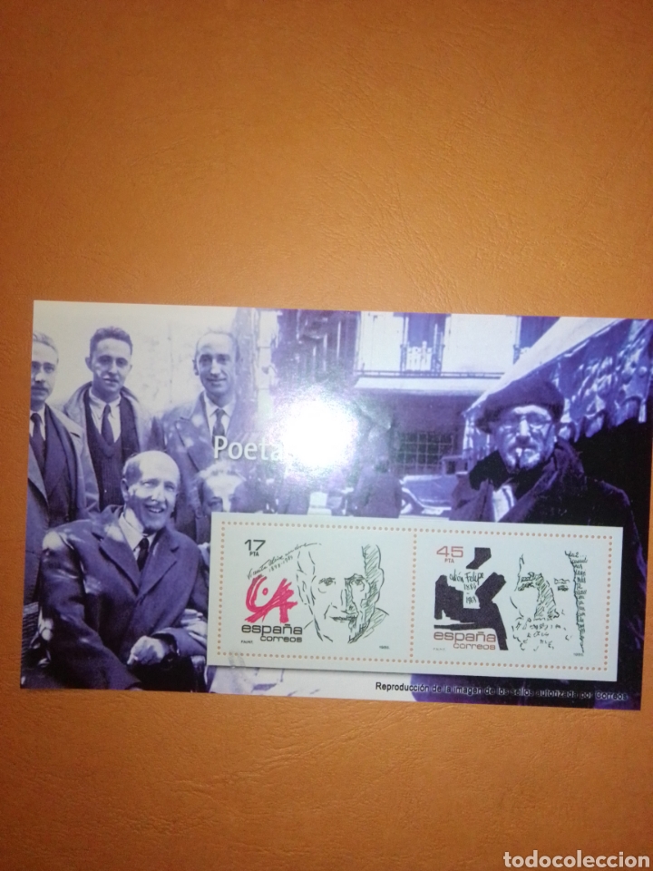 Sellos: Facsimil poetas - Foto 1