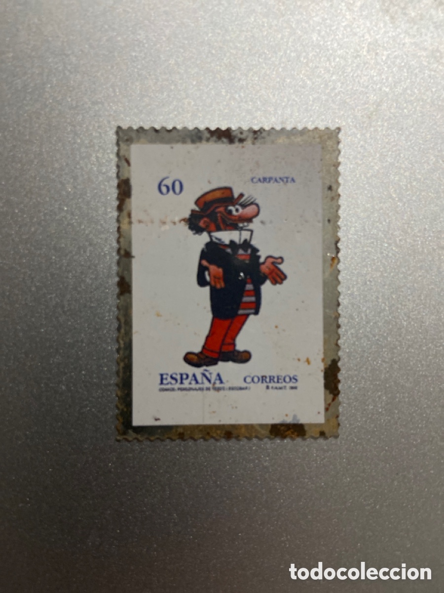 Sellos: Sello Met&aacute;lico 60 pesetas Carpanta