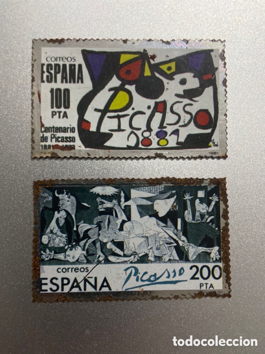 Timbres: Sellos met&aacute;licos Picasso