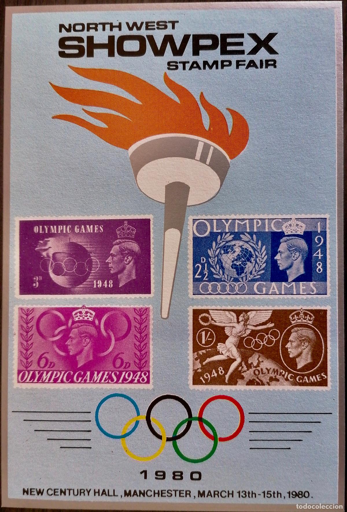 Selos: GRAN BRETA&Ntilde;A - HOJA SOUVENIR SHOWPEX 80 .