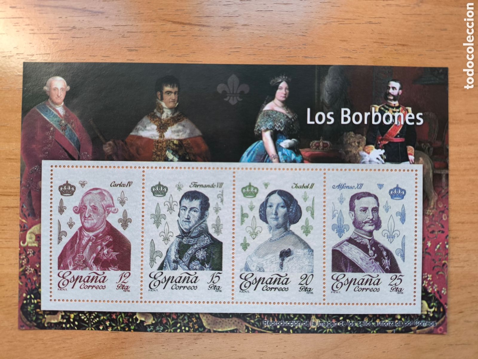 Sellos: Hoja Borbones 2 perfecta - Foto 1