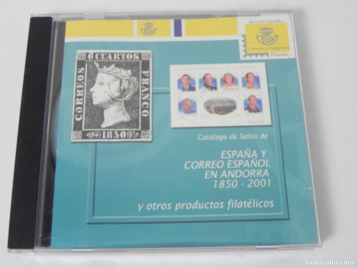 Sellos: CD-ROM (CAT&Aacute;LOGO DE SELLOS DE ESPA&Ntilde;AY CORREO ESPA&Ntilde;OL EN ANDORRA) 1850-2001 - CORREOS Y TEL&Eacute;GRAFOS