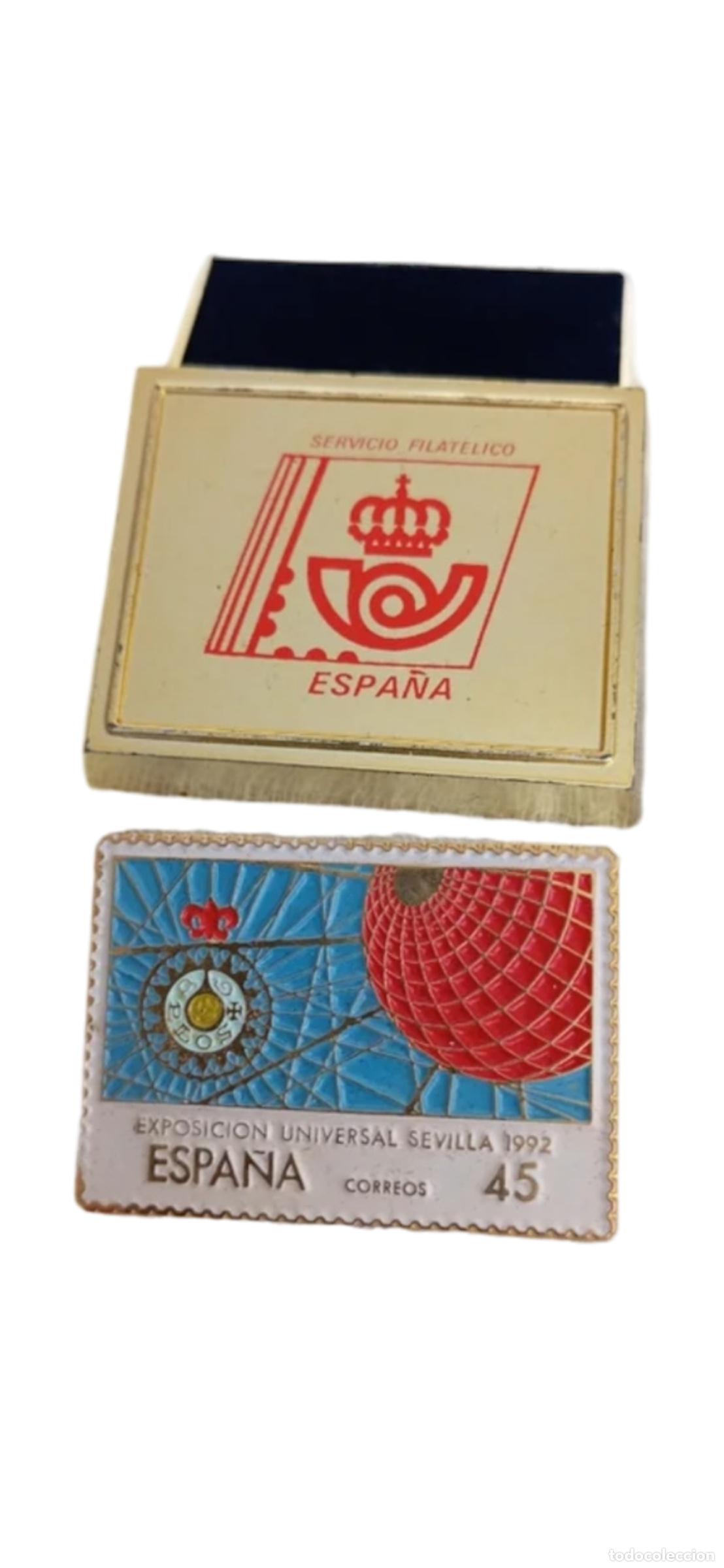 Selos: SEVILLA EXPO 92 SELLO METALICO 45 PTS