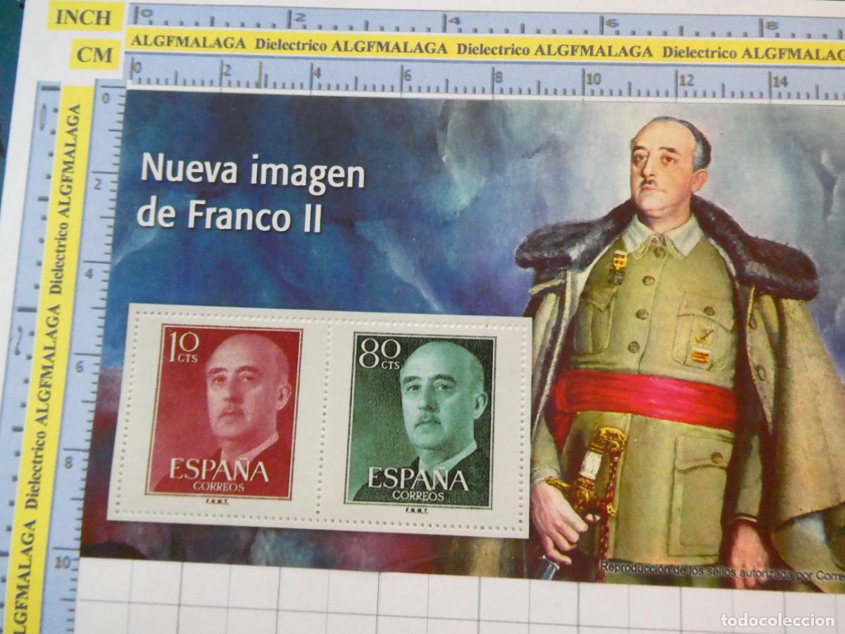 Sellos: HOJA BLOQUE FACS&Iacute;MIL. SERIE LOS SELLOS DEL FRANQUISMO. NUEVA IMAGEN DE FRANCO II. 66