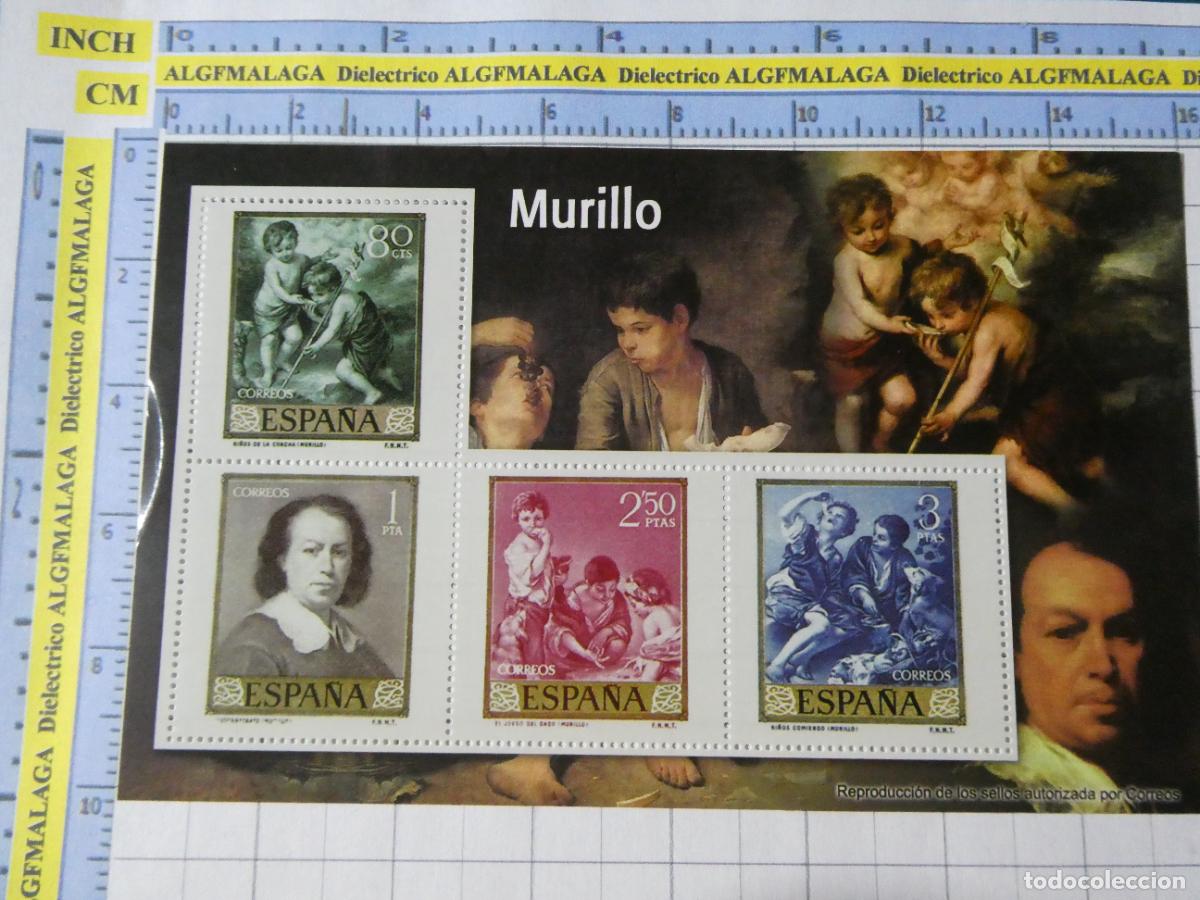 Stamps: HOJA BLOQUE FACS&Iacute;MIL. SERIE LOS SELLOS DEL FRANQUISMO. PINTURA ARTE MURILLO. 84