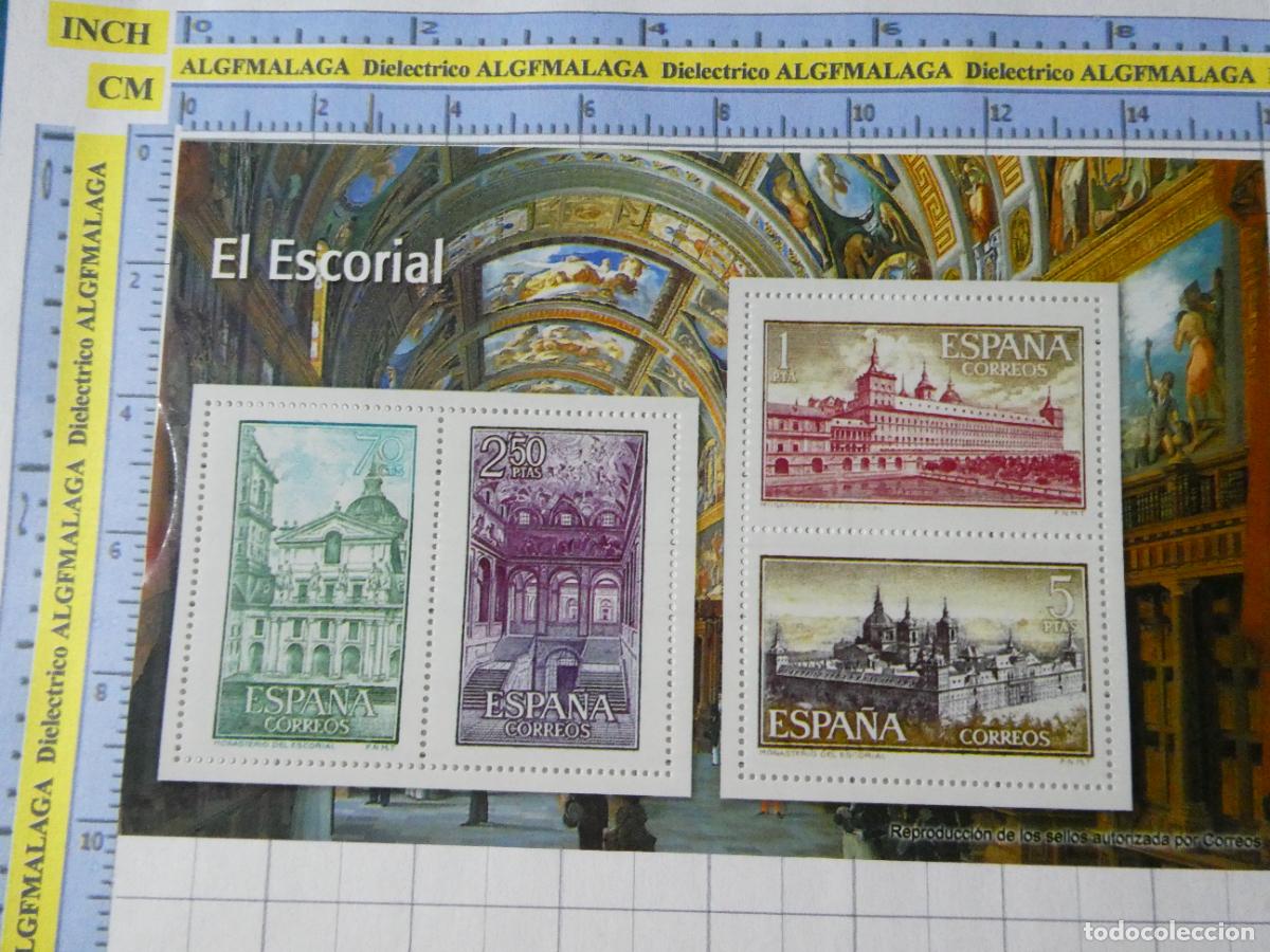 Stamps: HOJA BLOQUE FACS&Iacute;MIL. SERIE LOS SELLOS DEL FRANQUISMO. MONASTERIO EL ESCORIAL. 93