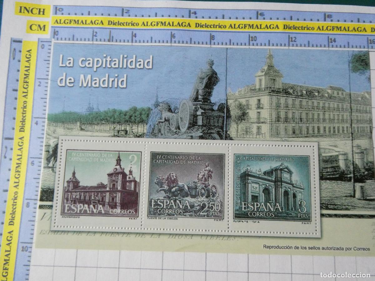 Stamps: HOJA BLOQUE FACS&Iacute;MIL. SERIE LOS SELLOS DEL FRANQUISMO. CAPITALIDAD DE MADRID. 94