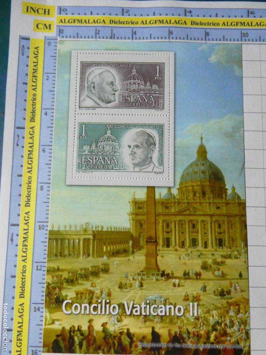 Timbres: HOJA BLOQUE FACS&Iacute;MIL. SERIE LOS SELLOS DEL FRANQUISMO. CONCILIO VATICANO II. 99