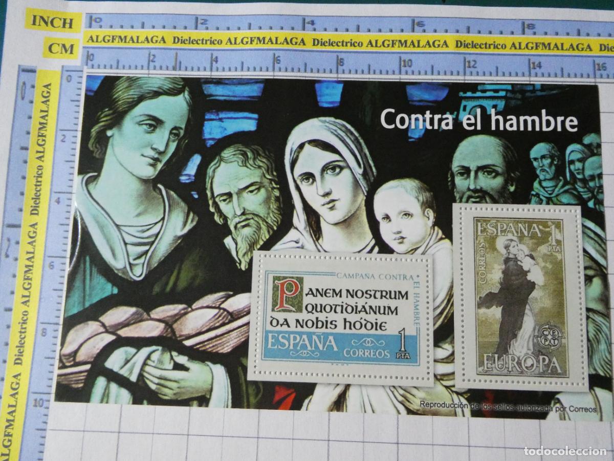 Timbres: HOJA BLOQUE FACS&Iacute;MIL. SERIE LOS SELLOS DEL FRANQUISMO. CAMPA&Ntilde;A CONTRA EL HAMBRE. 100