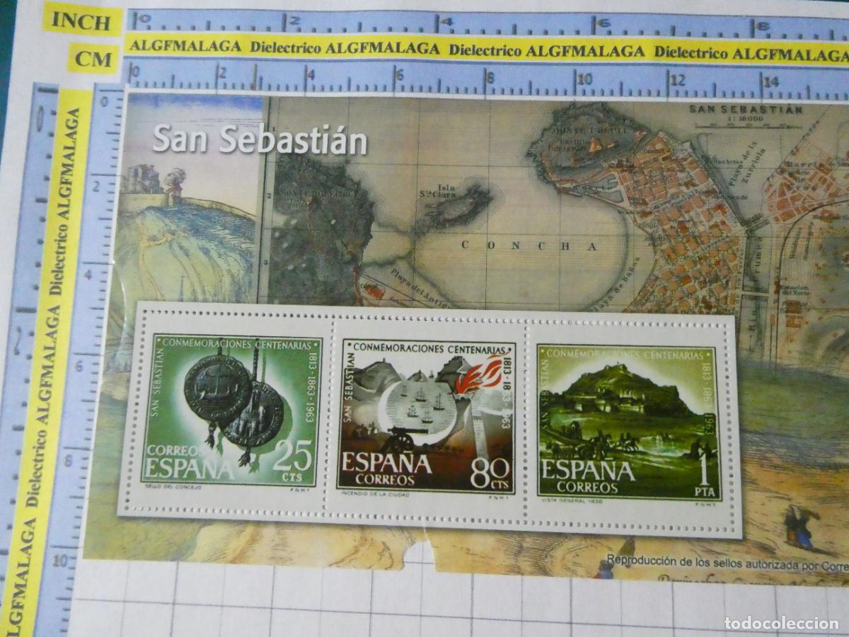 Timbres: HOJA BLOQUE FACS&Iacute;MIL. SERIE LOS SELLOS DEL FRANQUISMO. SAN SEBASTIAN GUIP&Uacute;ZCOA. 101