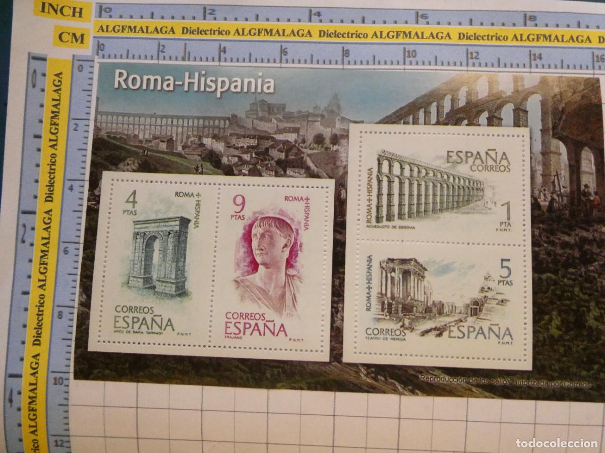 Sellos: HOJA BLOQUE FACS&Iacute;MIL. SERIE LOS SELLOS DEL FRANQUISMO. ROMA HISPANIA IMPERIO ROMANO EN ESPA&Ntilde;A. 105