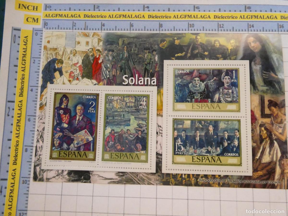 Sellos: HOJA BLOQUE FACS&Iacute;MIL. SERIE LOS SELLOS DEL FRANQUISMO. ARTE PINTURA SOLANA. 108