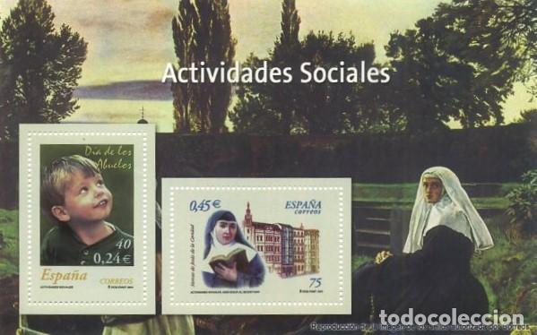 Sellos: REPRODUCCI&Oacute;N HOJA BLOQUE DE SELLOS, ACTIVIDADES SOCIALES. EL MUNDO. SELLO-665