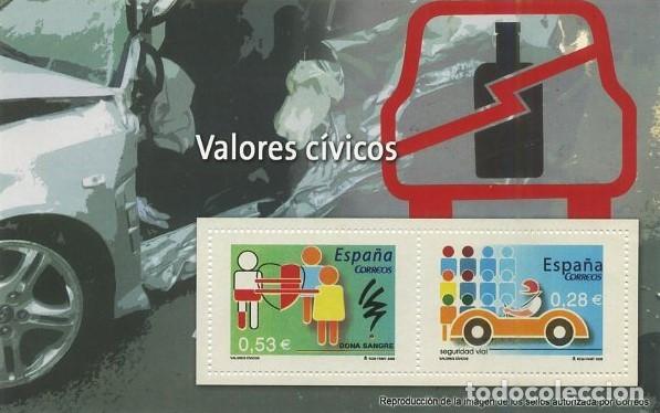 Sellos: REPRODUCCI&Oacute;N HOJA BLOQUE DE SELLOS, VALORES CIVICOS. EL MUNDO. SELLO-669