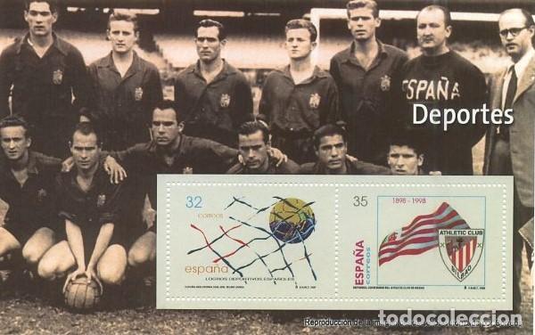 Sellos: REPRODUCCI&Oacute;N HOJA BLOQUE DE SELLOS, DEPORTES, EL MUNDO. SELLO-704