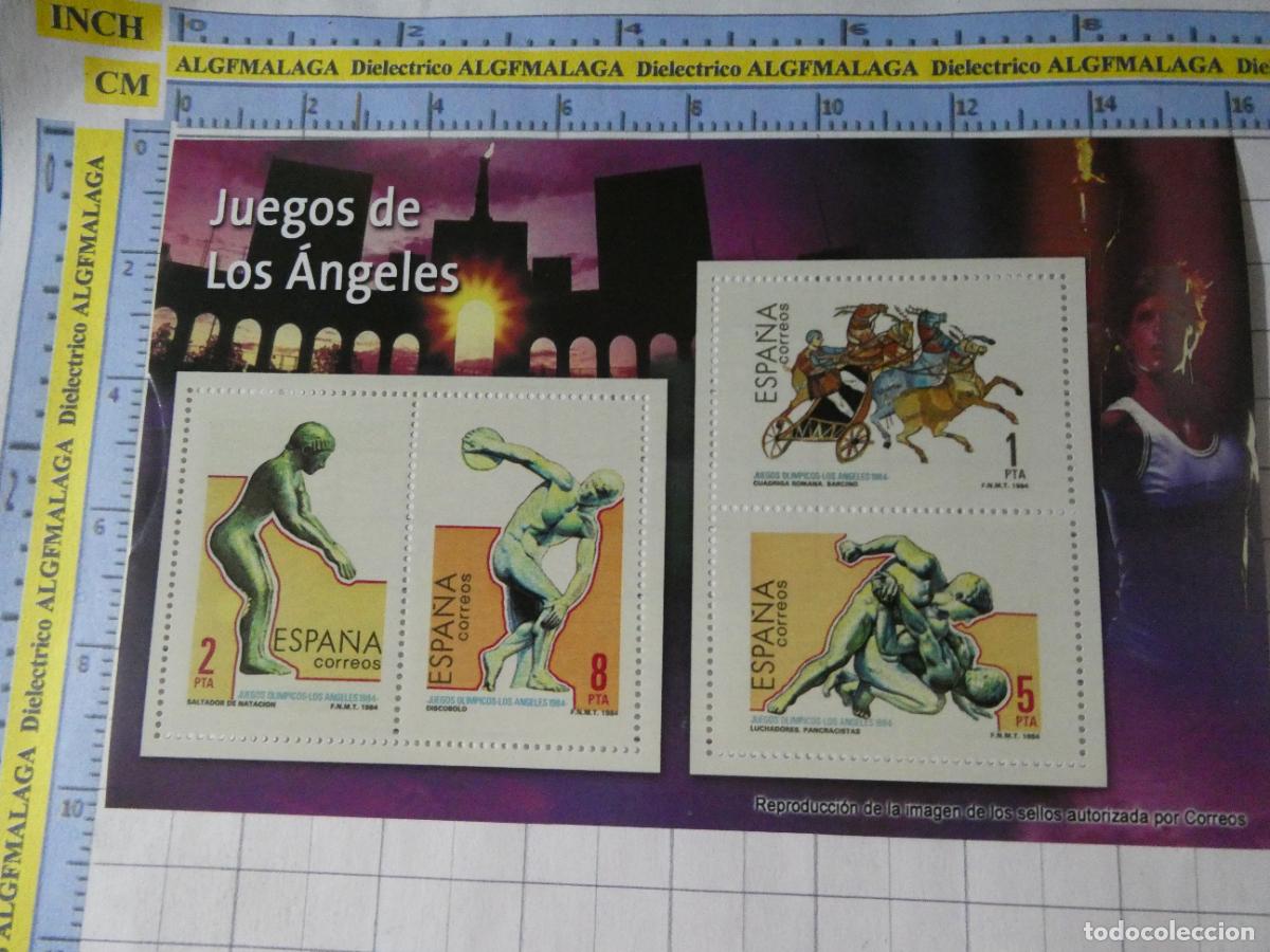 Selos: HOJA BLOQUE FACS&Iacute;MIL. SELLOS DEMOCRACIA. JUEGOS OL&Iacute;MPICOS LOS &Aacute;NGELES 1984. 349