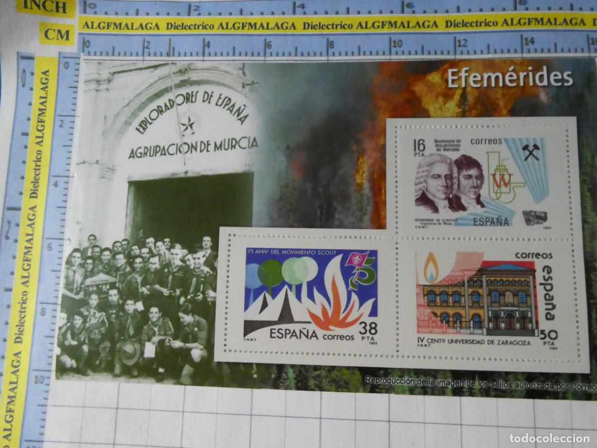 Briefmarken: HOJA BLOQUE FACS&Iacute;MIL. SELLOS DEMOCRACIA. EFERM&Eacute;RIDES EXPLORADORES ESPA&Ntilde;A AGRUPACI&Oacute;N SCOUT MURCIA 352