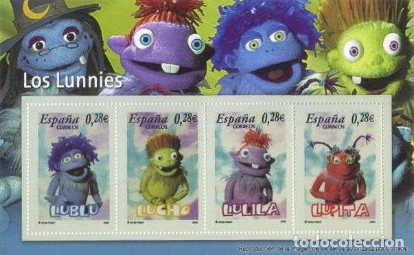 Sellos: REPRODUCCION HOJA BLOQUE DE SELLOS, LOS LUNNIES. SELLO-705