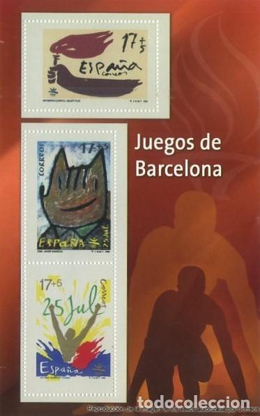 Stamps: REPRODUCCION HOJA BLOQUE DE SELLOS, JUEGOS DE BARCELONA. SELLO-725